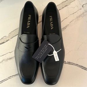 Prada leather loafers. Brand new never worn.